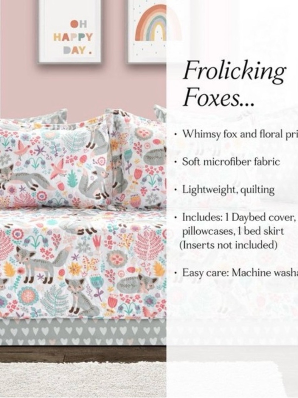 NWT 6 piece Twin Daybed Kids Bedding set